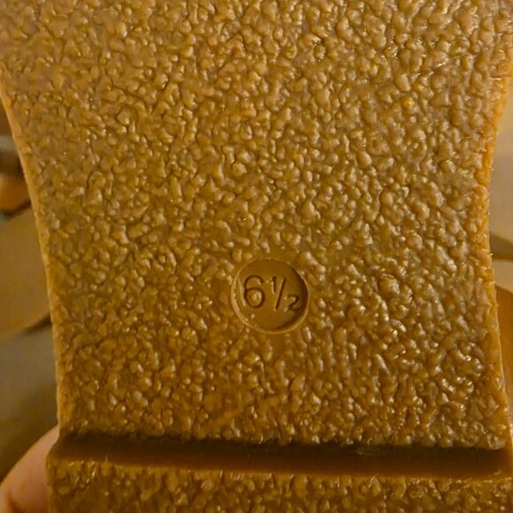 😍 Madewell Boardwalk Brown Leather Ankle Strap Sandals Size 6.5 - Picture 5 of 6